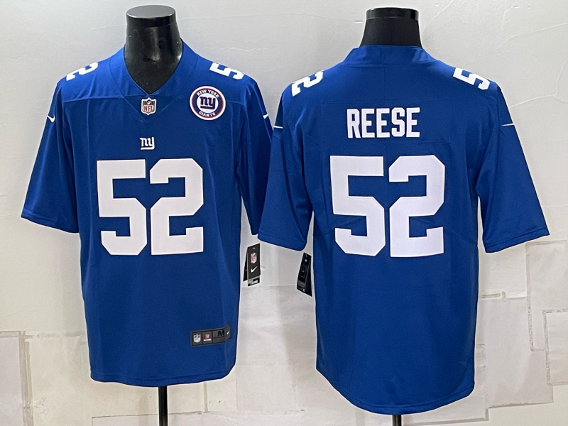 Men New York Giants #52 Reese blue Nike 2026 NFL Game Jersey 0930002